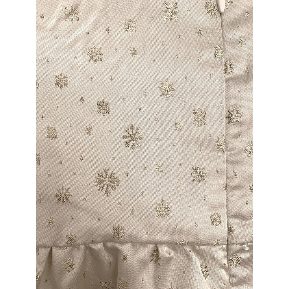 Disney Girls Ivory Gold Glitter Satin Minnie Mouse Princess Dress NWOT / Size 4 - Picture 10 of 16